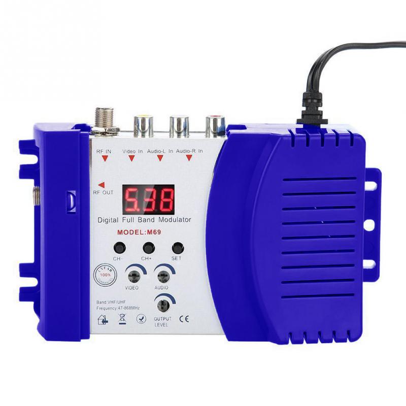 Home Modulator Digital RF Modulator AV to RF AV to TV Converter VHF UHF A Clearer Picture Easy To Install And Operate