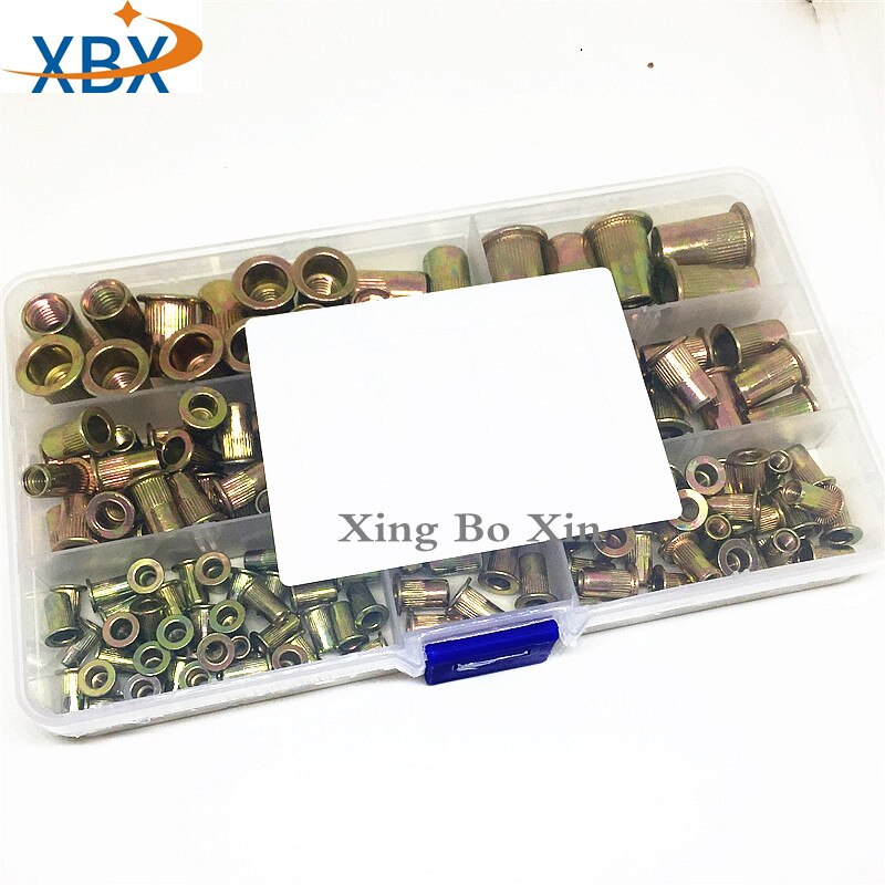 150Pcs M3 M4 M5 M6 M8 M10 Klinknagel Moer Carbon Staal Plated Zink Insert Noten Hardware Fasteners