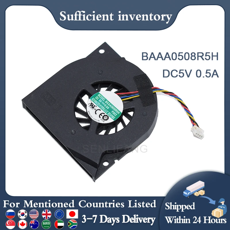 Genuine Suitable for AVC BAAA0508R5H DC5V 0.5 A P002 Four-Wire Cooling Fan