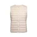 90%  matte stof varme veste til kvinder ultralet dunvest dame tovejsvest bærbar varm ærmeløs vinterfor: Xxxl / Beige