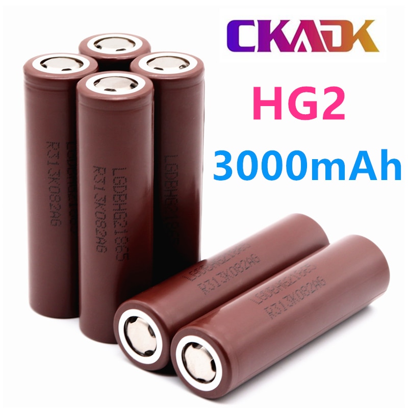100% Original LG HG2 18650 3000mAh batterie 3,6 V hoch Energie entladung 18650 batterie Ladung 30A hoch Energie batterie