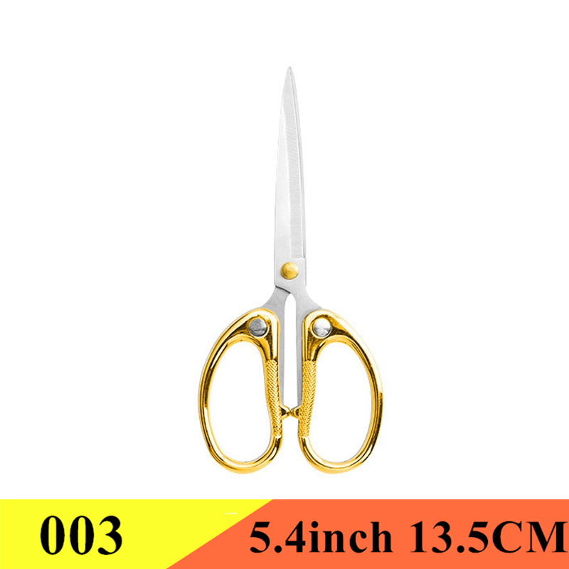 Vintage Scissors Fabric Cutter Tailor&#39;s Scissors Tailor Needlework Sewing Embroidery Office Scissors Stationery DIY Tools Shears: 003 Gold 5.4inch