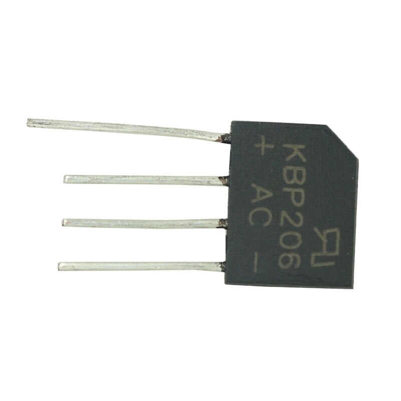 5pcs lot Diy Electronic Diode Bridge Rectifier 600V 2A KBP206G KBP206 4PIN SIP-4 Single Phase