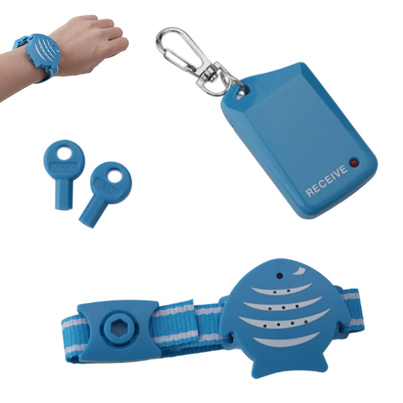 Fish Style Wireless Anti-lost Alarm Retrieving Locator Personal Security Monitor for Children Key Finder Outdoor Security Tools