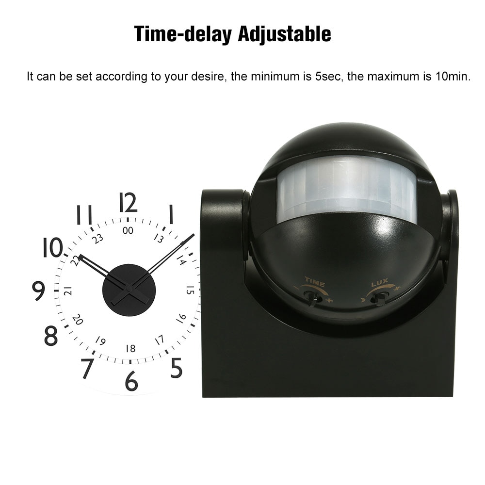 180 Degree Outdoor IP44 Security PIR Infrared Motion Sensor Switch Movement Detector Energy-saving Automatic Lighting Switch