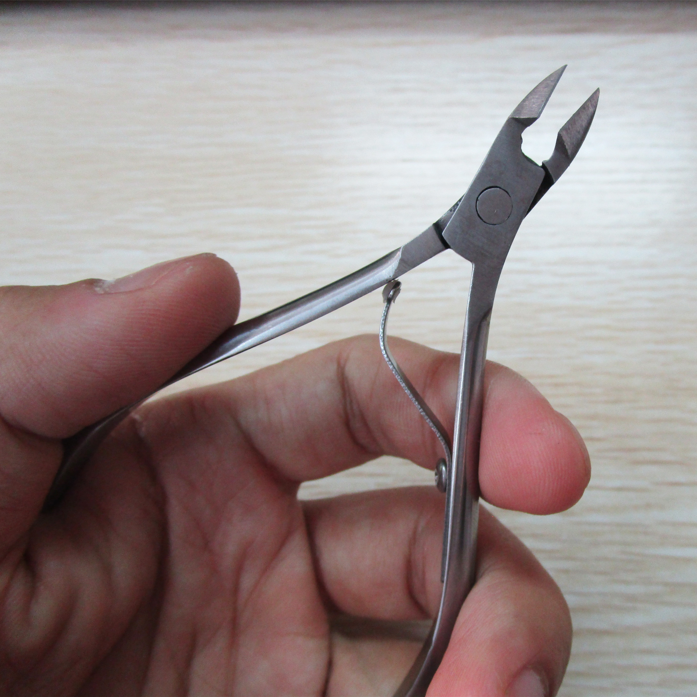 Tijeras de acero inoxidable para cutículas, cortador de pedicura para eliminación de piel muerta, cortauñas, herramientas para manicura para cutícula de pies