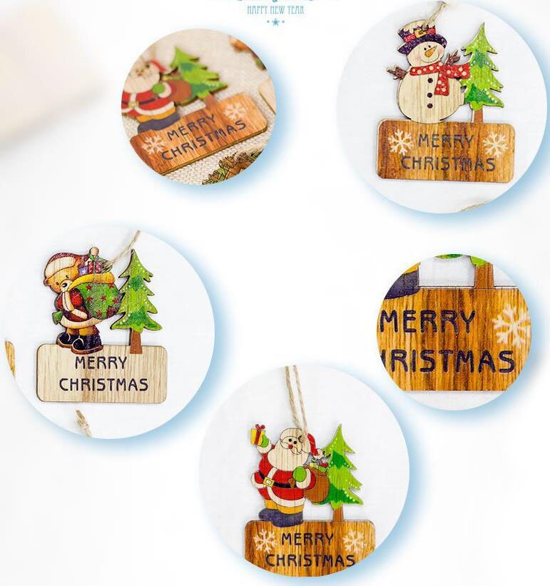 6pc julepynt juletre dekor anheng pynt til hjemmet julefest juletre ornament låve