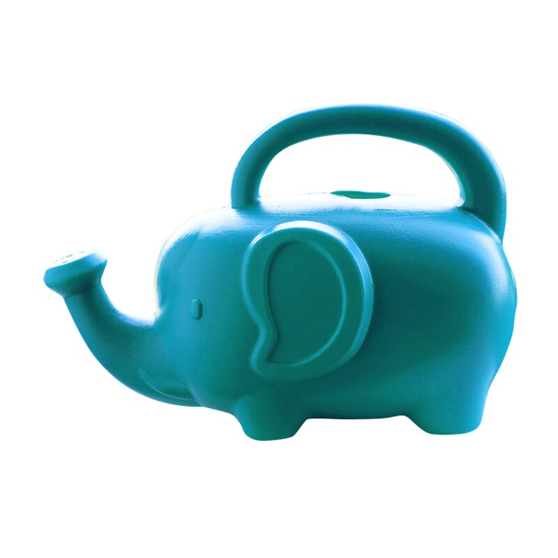Elephant Watering Can 2 Quarts Blue/Green Novelty Indoor Watering Can Handheld Elephant Watering Can Pot Home Garden JAN: Green