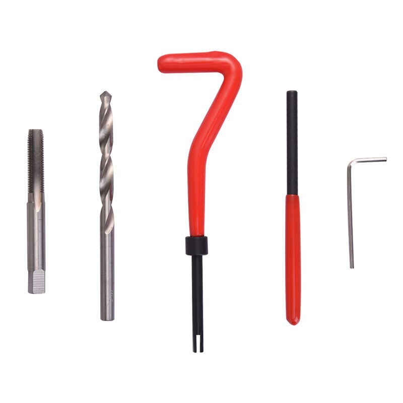 25 Pcs M6X1.0 Auto Engine Block Restoring Damaged Thread Repair Tool Kit Set HX3101-B