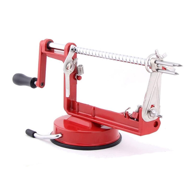 Apple Peeler Corer Long-Lasting Chrome-Plated Cast Alloy Apple Peeler Slicer: Default Title