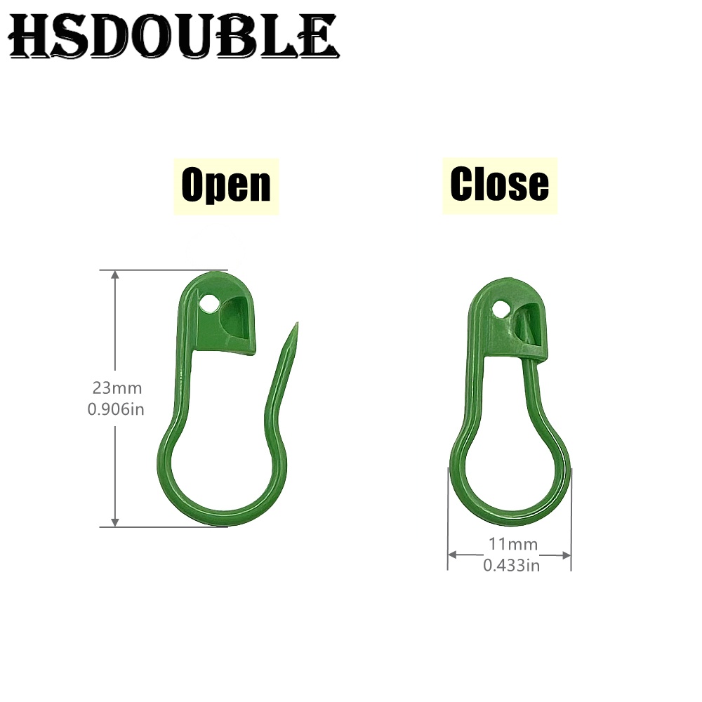 100 stk/eske fargerike plast sikkerhetsnåler strikkemarkører heklestingklemmer til gjør-det-selv strikking, sying, håndverk, klærtilbehør