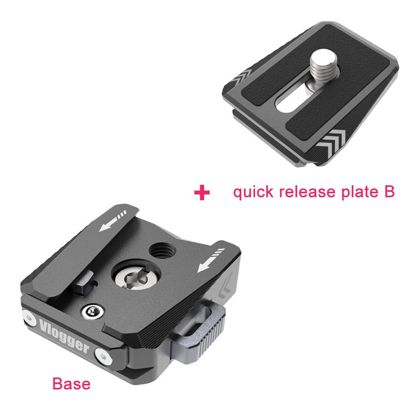 Universal Quick Release Plate Base Plate Arca swiss for Cameras Tripod Stand Monitor cage microphone Quick Lock Adapter: Gray