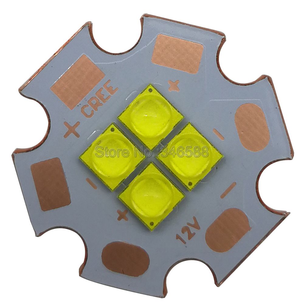 3V / 6V / 12V Cree XPG3 XP-G3 4Chips 4LEDs 24W Cool White Neutral White Warm White Intergrated LED Emitter Chip
