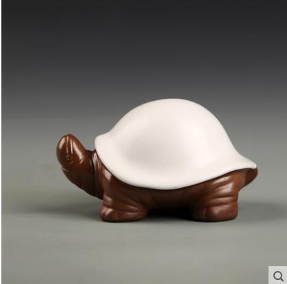 Kreative Schildkröte Tee Haustier Kann Eigene Tee einstellen Zisha Kleine Mönch Ornamente: C