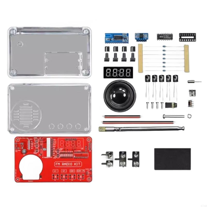 E74D 50-108MHz DIY FM Radio Kit for Soldering Practice and Circuit Learning Assemble Own FM Receiver