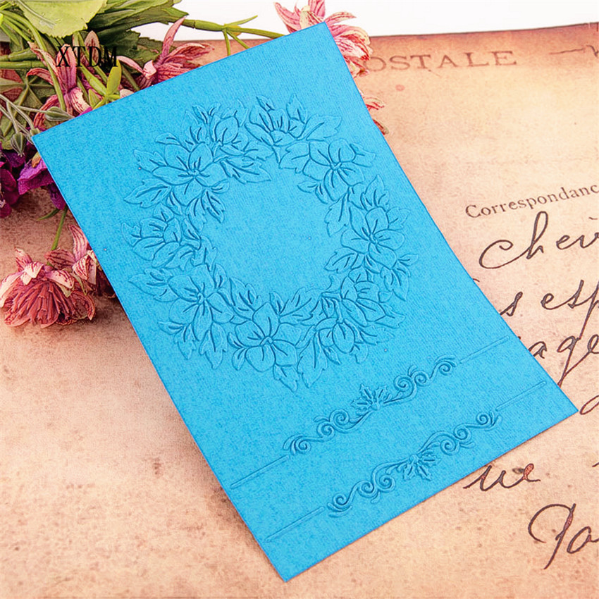 Easter plastic wreath template craft card making paper card album wedding decoration Embossing folders
