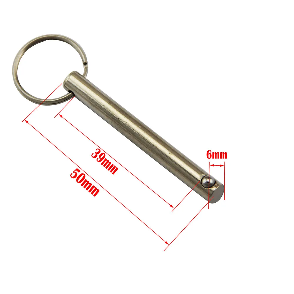 1 Piece Quick Release Push / Pull Ball Lock Pins Pin Diameter 6mm 8mm 10mm With Sprung Ball End: Light Grey