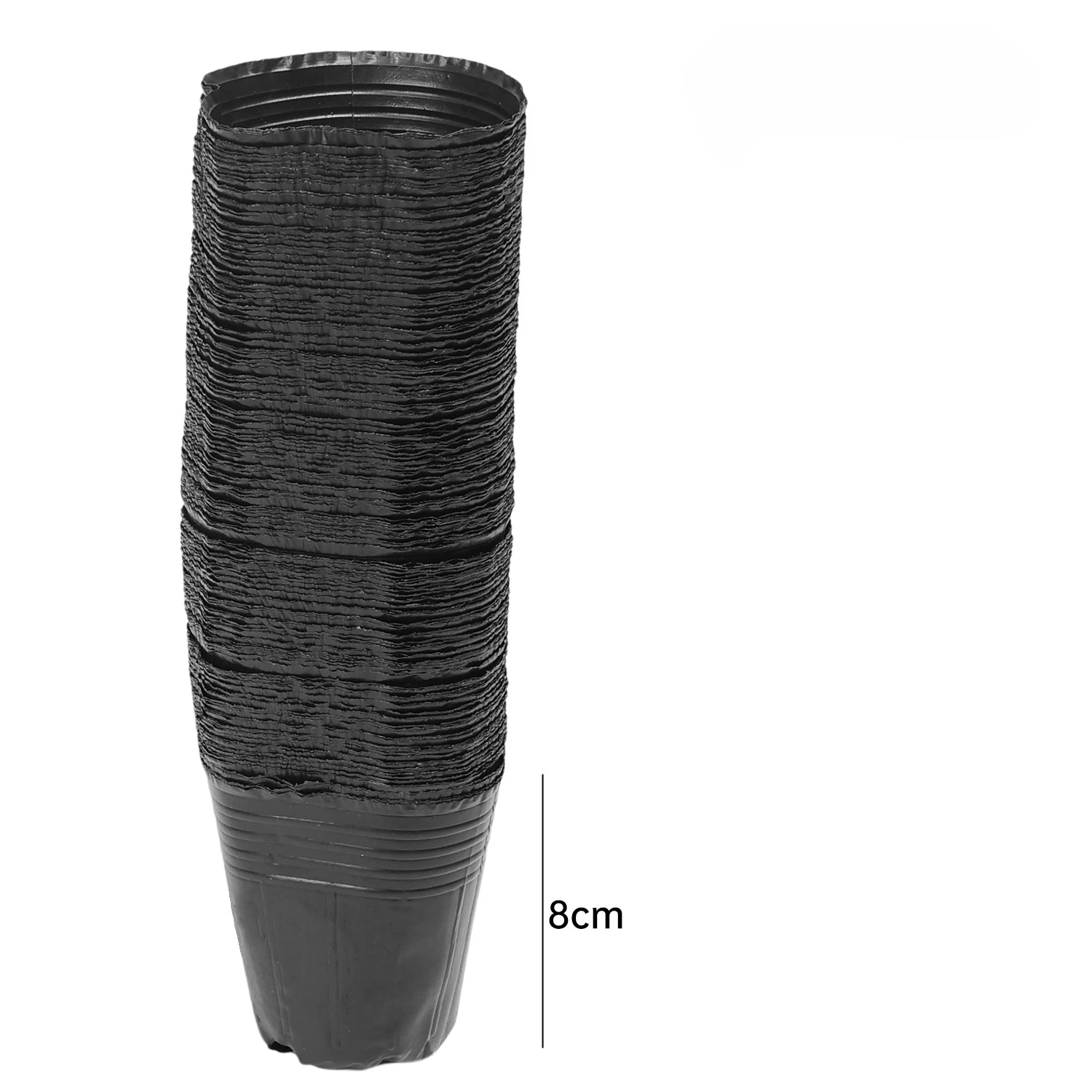 50/200 Uds. Macetas de plántulas negras para vivero, taza de cultivo de inicio de semillas, contenedor de plantas y flores, caja de verduras para jardín, herramientas de jardinería para el hogar: Borgoña / Pequeño