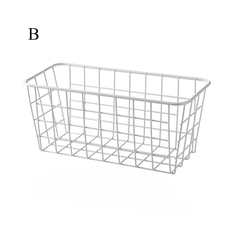 Opbevaringsboks til køkkenskabslåger uden stansning, jernstativ, vægmonteret skab, plastfoliestativ, badeværelseskøleskabsstativ: Lysegrå