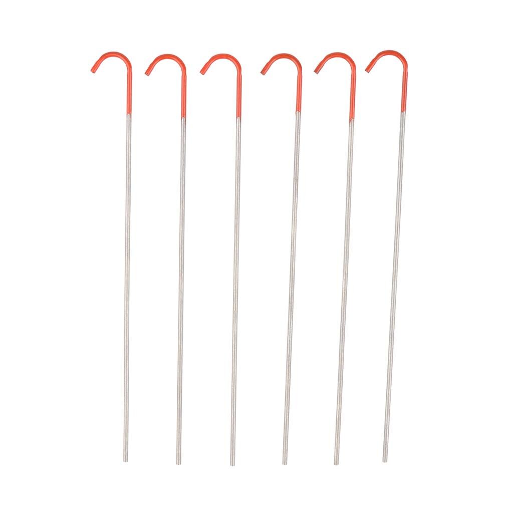 6 stück 130mm outdoor-zeltnägel, rostfrei, für campingpavillons