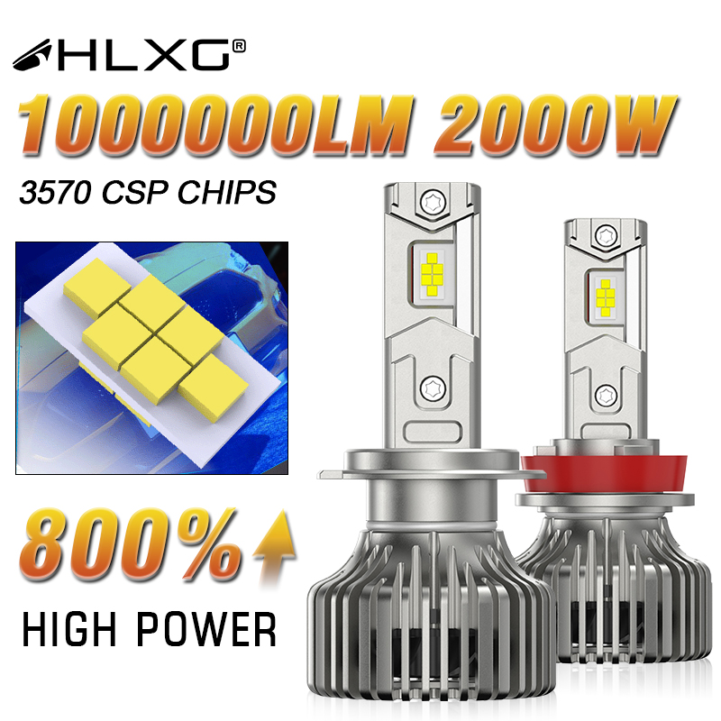 1000000LM H7 H11 LED Canbus Scheinwerfer HB4 H3 H4 H1 9012 HB3 9005 9006 H8 Plug-N-Play Lampen 2000 W 6000 K Auto Lampe Super Helle