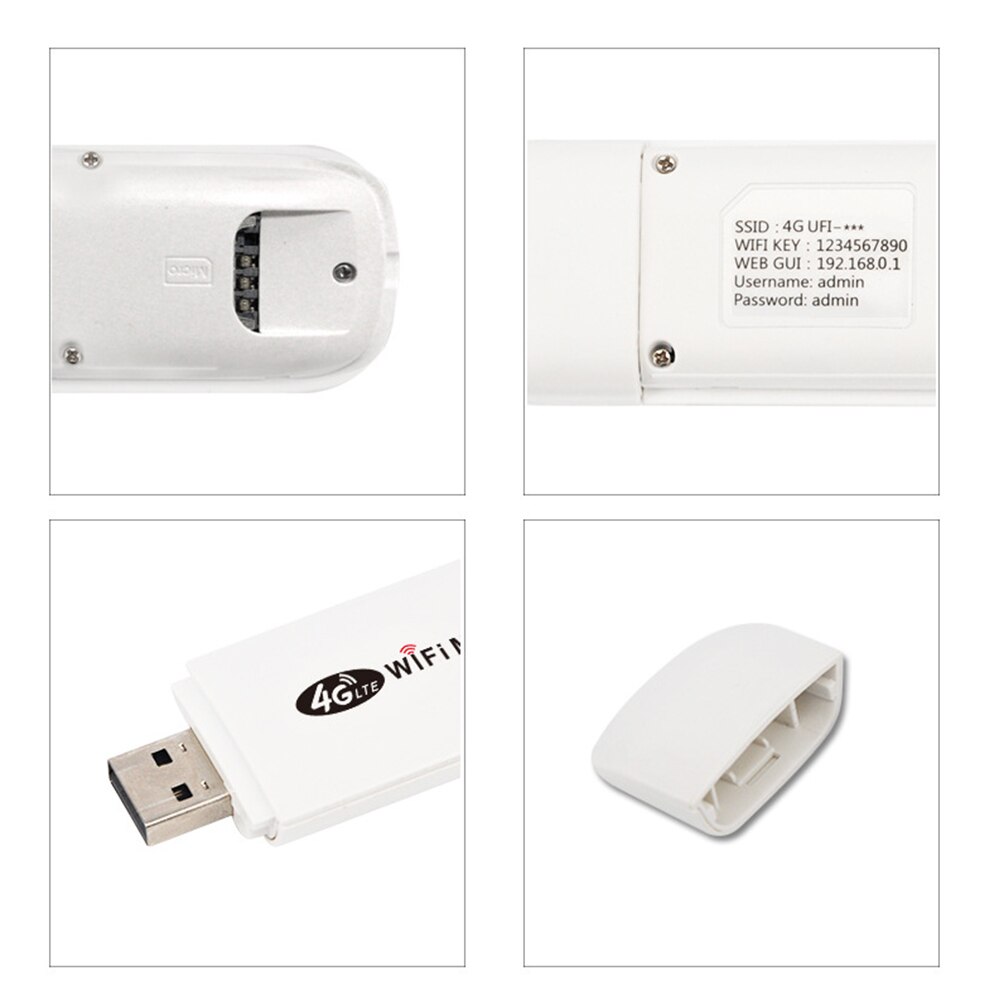USB LTE Modem 150Mbps Sim Slot Stable Wifi Router Large Range Ulocked High Speed Wireless FDD Broadband 4G Mobile Hotspot