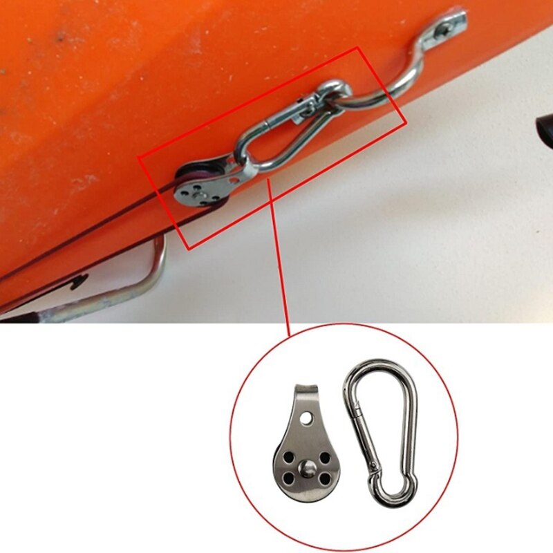 Anchor Trolley Kit Inflatable Sturdy Kayak Canoe Anchor Car Kit System with Accessorys