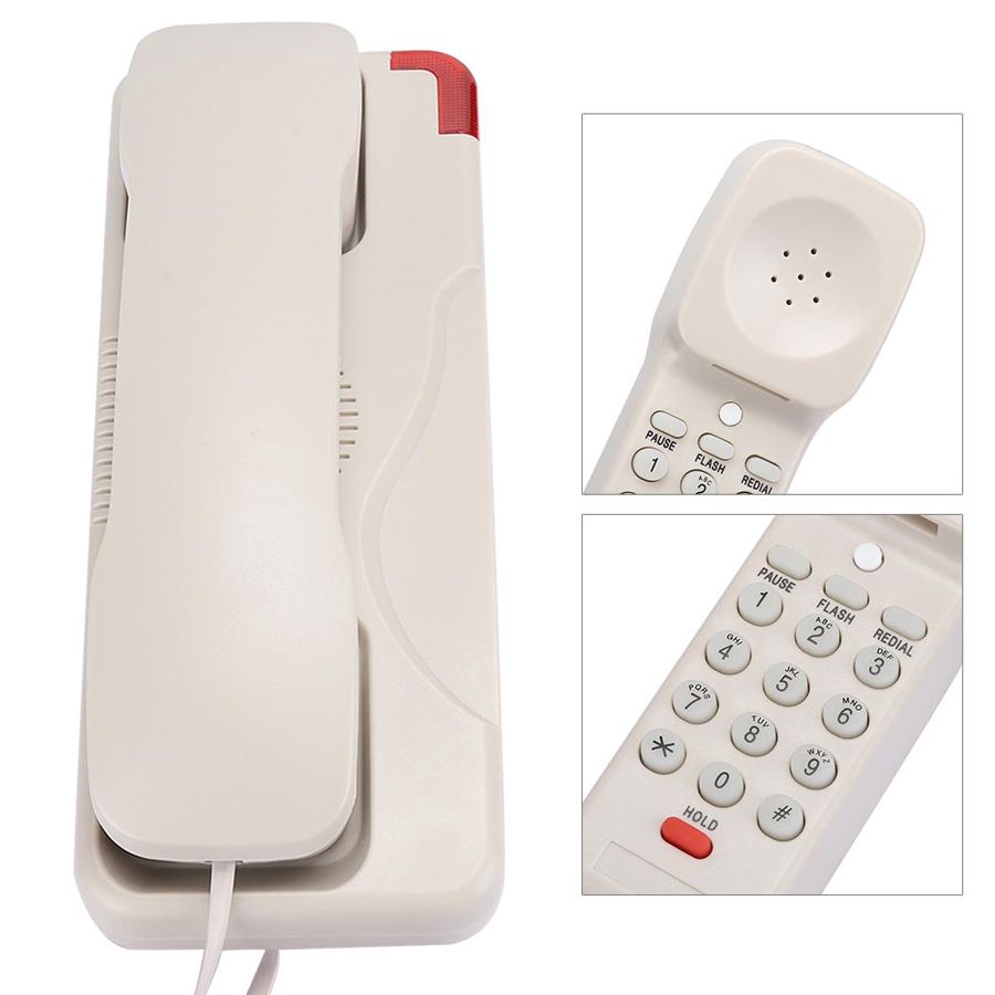 Landline Home Phone Corded Desktop Wall Mount Telephone Mini Wired House Telephones for Hotel Business Office Home telefone