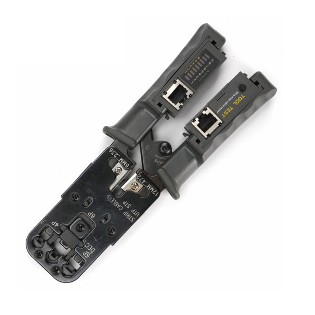 Through Hole Cable Clamp Perforated Crystal Head Crimping Tool Multifunctional Cable Clamp Cable Pliers