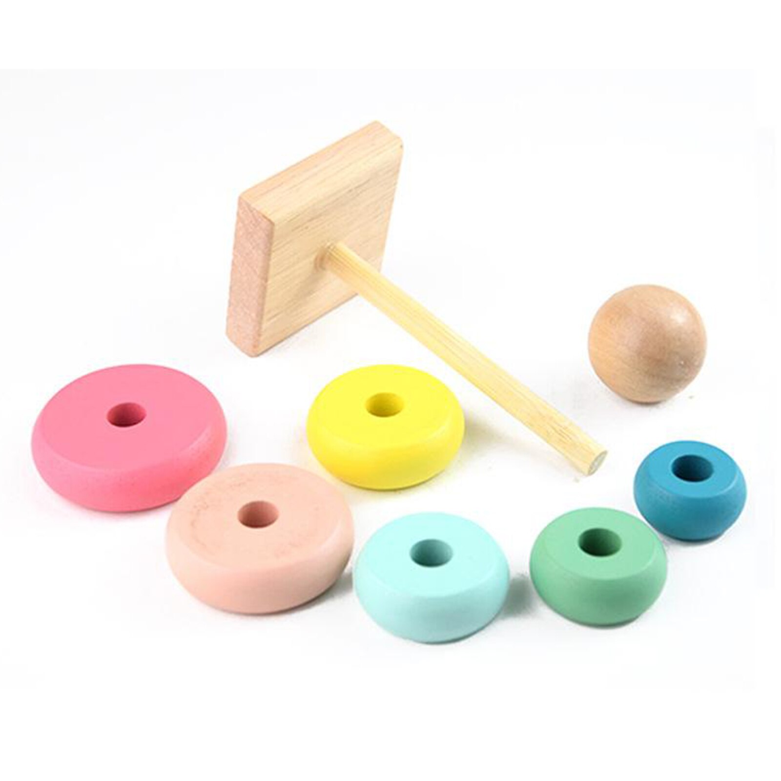 Rainbow Stacker Classic Toy Baby Developmental Toys Learning Educational Toy Xmas Year