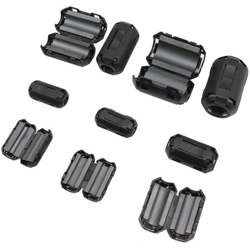 1pc ferritkärna sladd ring choke bead rfi emi brusdämpande filter för nätsladd usb kabel antenn ljudkabel 3.5mm-13mm