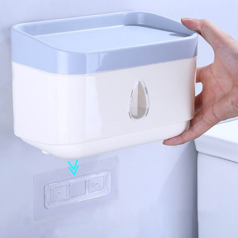 Wall Mounted Toilet Paper Holder Bathroom Toilet Paper Box Free Punch Papers Holder Waterproof Tissue Box Bathroom Accessories