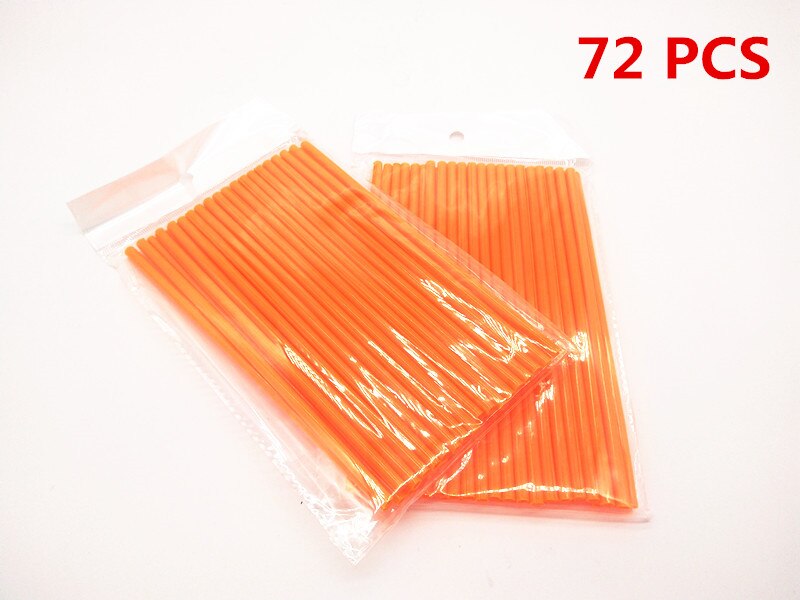 Til yamaha  wr250r x serow 225 250 ttr 125 l e ttr 250 motorcykel motorcross pitbike dirtbike hjul eger cover fælgbeskytter wrap: Orange -72