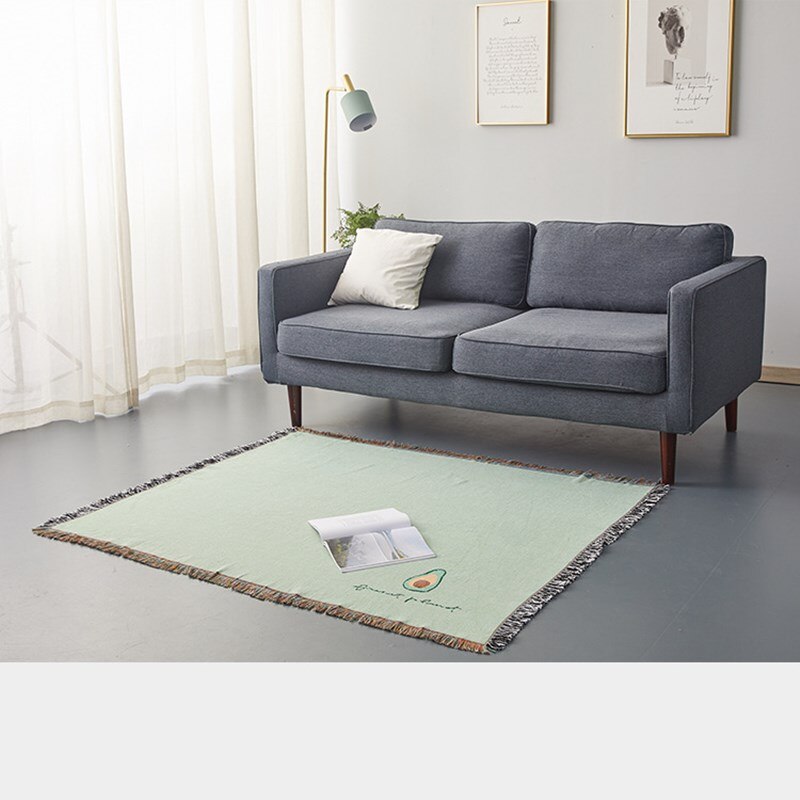 ONGLYP avocat décontracté canapé couverture tenture murale maison tapis pour canapé chaise jeter couverture avec gland chambre tapisserie couvre-lit