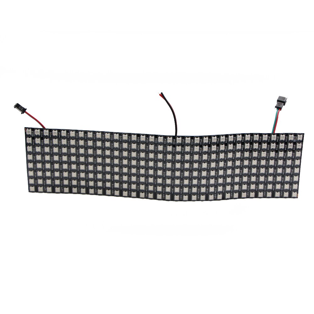 DC5v 5050 RGB Matrix led Pixel module 8x8 16x16 8x32 IC WS2812B Digital Flexible Panel Individually Addressable Pixels display: 8X32 Pixel