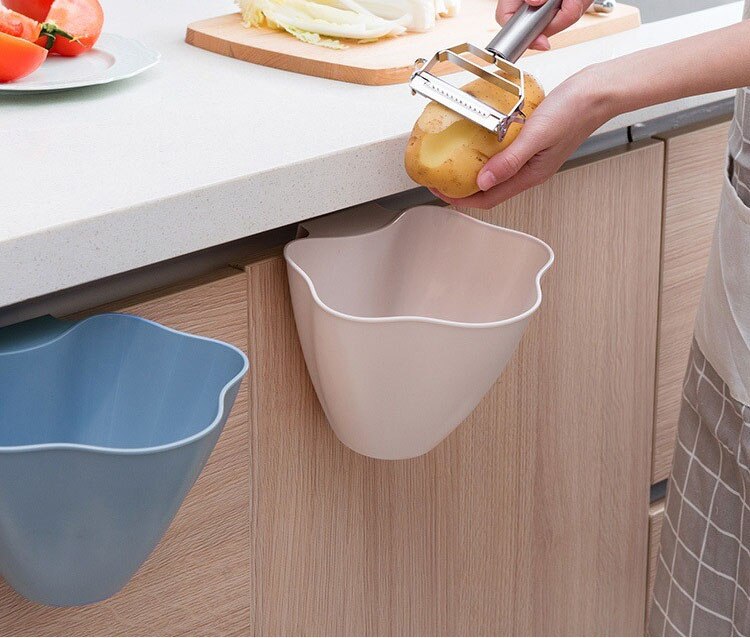 1PC Kitchen Cabinet Door Hanging Trash Garbage Bin Can Rubbish Container Waste Bins OK 0385