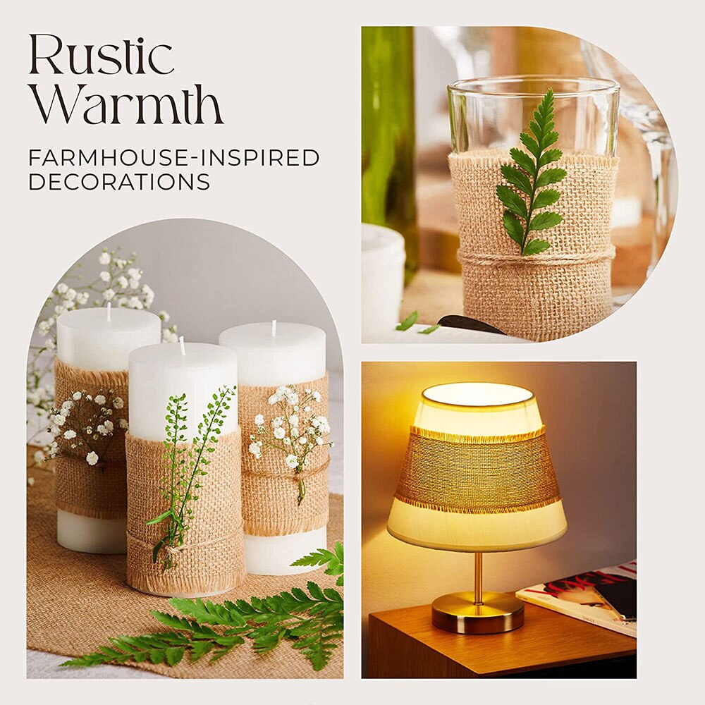 Säckväv band jute band 30cm naturligt vintage jute rep för att slå in rustikt dekorativt julband gör-det-själv heminredning