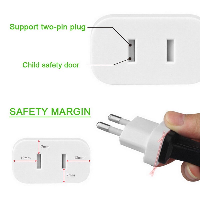 Cn Ons Eu Euro Europa Plug Adapter 2 Ronde Socket Converter Travel Electrical Power Adapter Socket China Naar eu Plug