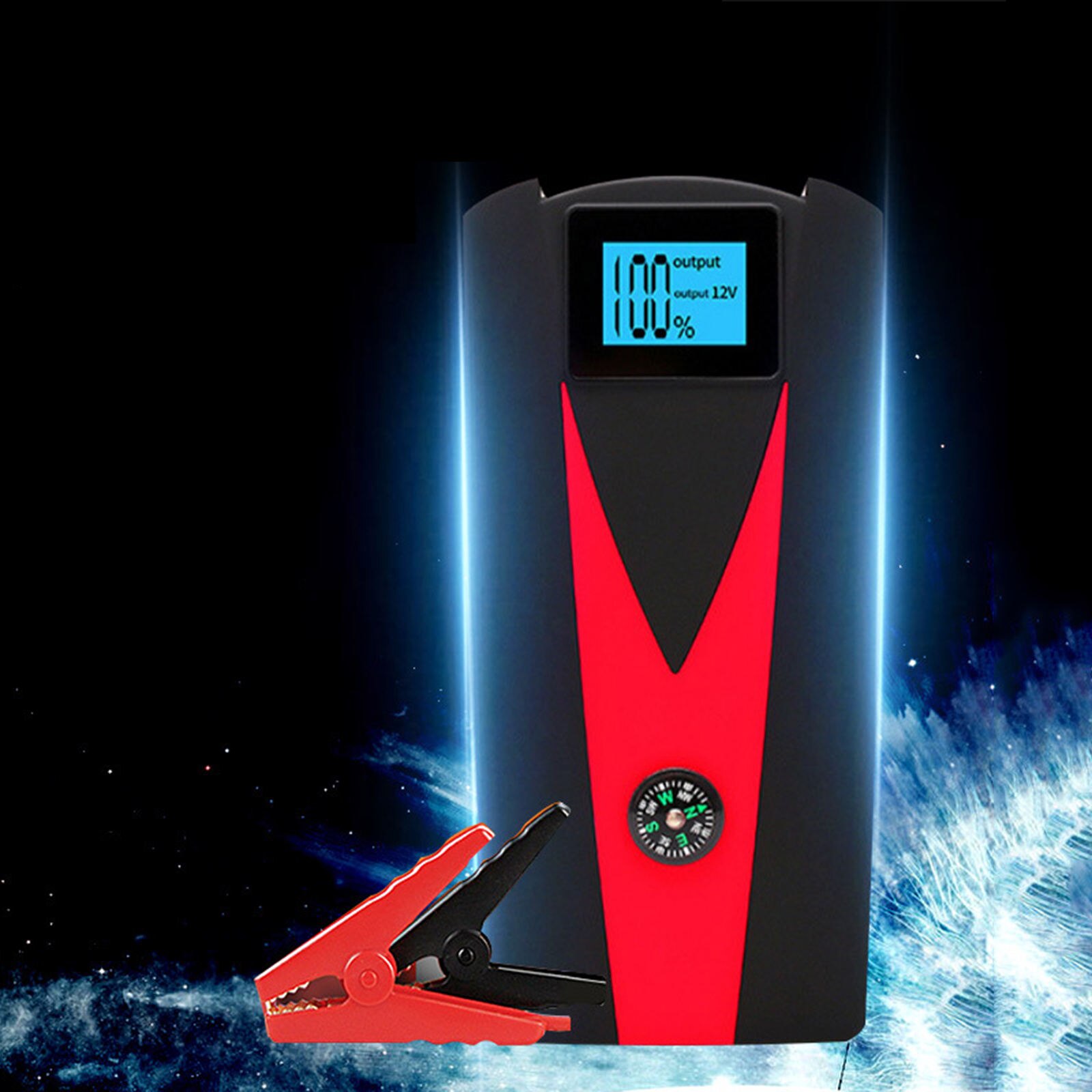 12000mAh 12V Car Jump Starter Portable Power Bank Battery Booster Charger US
