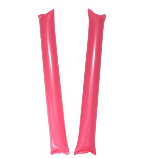 10 par/parti spil aktiviteter cheer forsyninger pe ballon synge konkurrence luft oppustelig pong bong stick god 9 farver: Lyserød