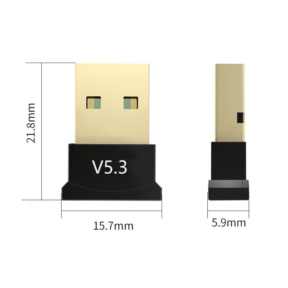 USB Bluetooth 5.3 Adapter Computer PC Laptop Tablets Transmitter Receiver Bluetooth Dongle 20M Wireless USB Bluetooth