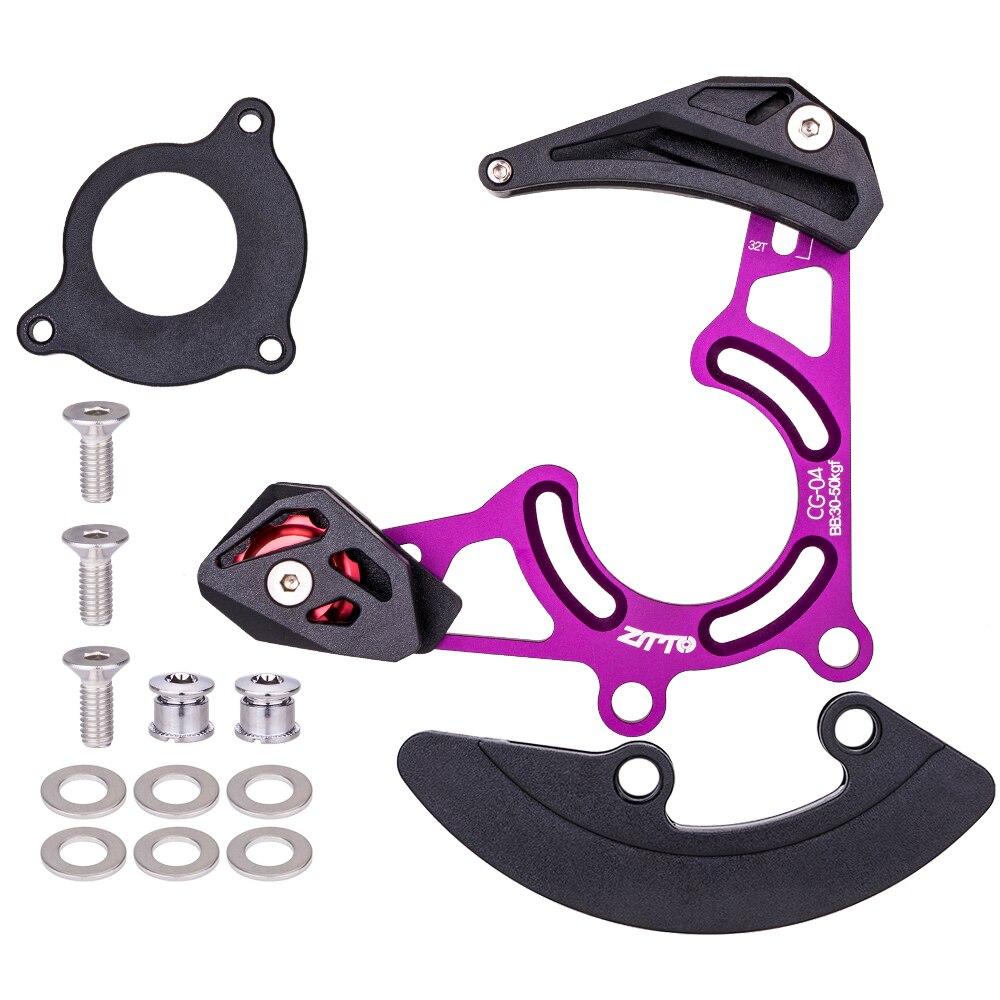 DH AM MTB Chain Guide CG03 /CG04 Mountain Bike Chain Guide Single Disc 1X System ISCG05 BB Mount Black Bike Chain Catcher