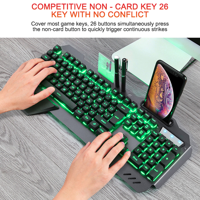 2025 618 teclado PRO klawiatura do gier podświetlenie LED RGB Plug And Play biała/czarna klawiatura ergonomiczna konstrukcja wodoodporne klawisze