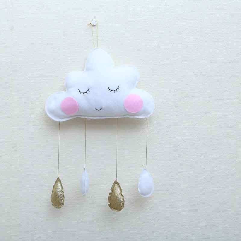 Colgante de gota de agua nube cosas para la decoración de la habitación de bebé decoración de la habitación del bebé cosas de bebé para recién nacidos fotografía tienda Decoración: 2