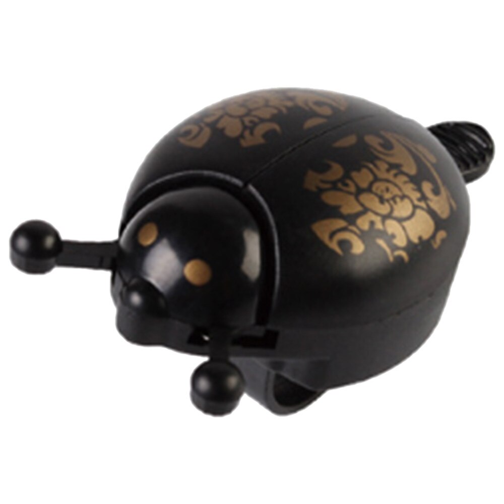 Belle cloche de vélo alarme corne bicyclette coccinelle cloche Mini coccinelle alarme vélo guidon corne cyclisme sécurité accessoires cloche anneau: Black