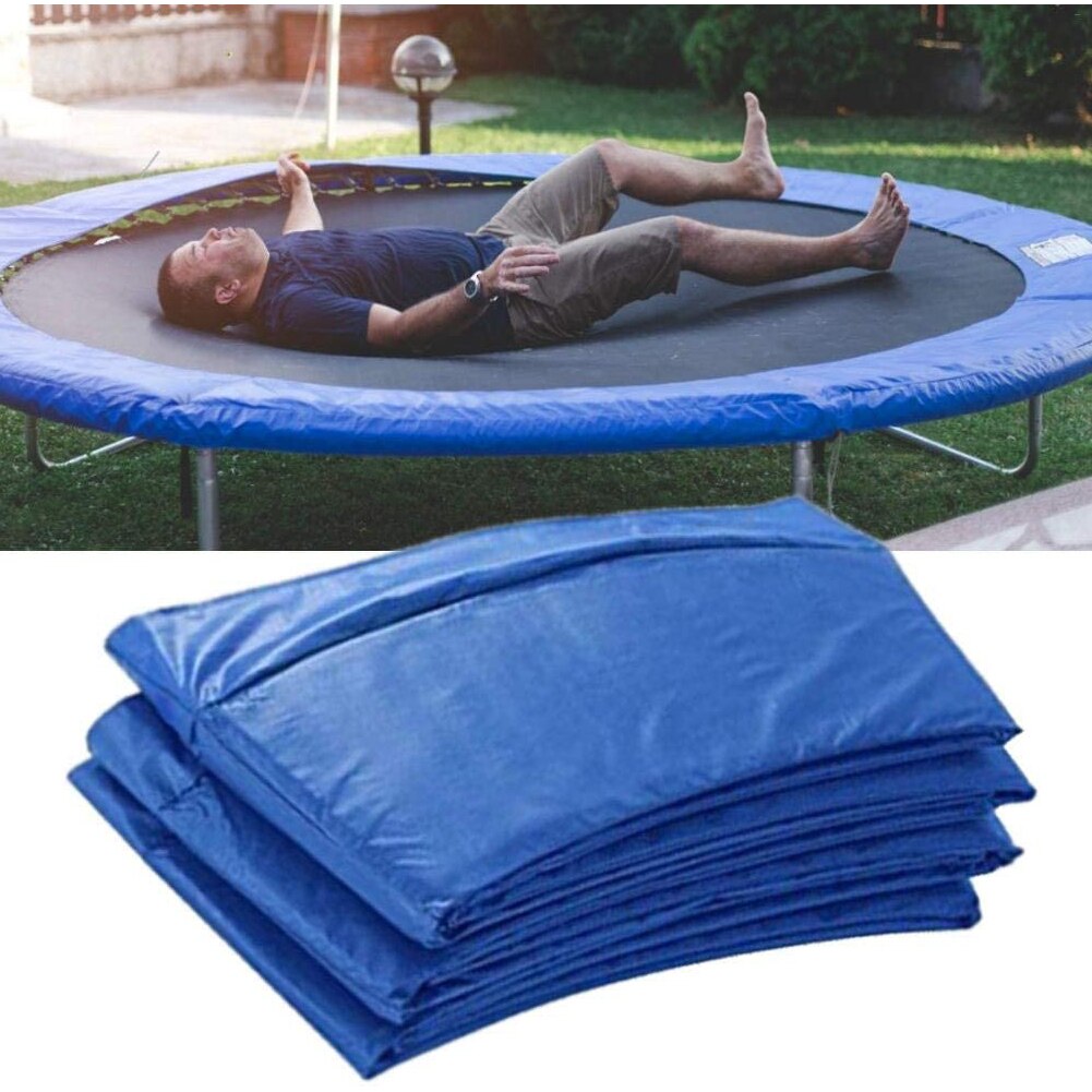 8 füße Trampolin Abdeckung Pad Trampolin Trampolin Seite Schutzhülle PE Uv Ersatz Matte Blau