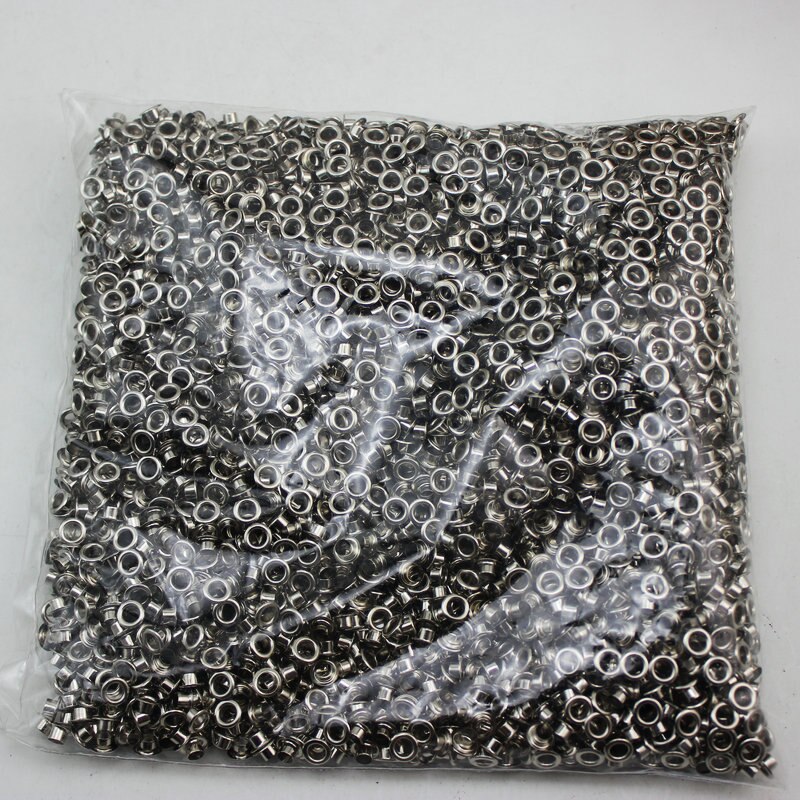 Juego de botones de metal y plata antigua para ropa, botones de ojetes de cobre, accesorios para ropa, accesorios para bolsos, 4mm x 400mm x 7,5mm, 3,5