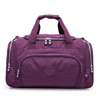 Tegaote mænds rejsetaske stor kapacitet mandlig bagage duffeltasker nylon multifunktionel bærbar weekendtot rejse nyeste stil: Lilla