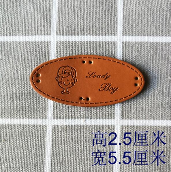Handmade Labels for Clothes PU Leather Tags On Clothes Hat Shoes Bag DIY Apparel Sewing Accessories
