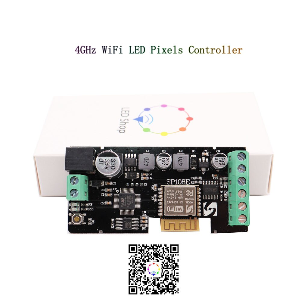 WS2812B WS2811 RGB LED Strip SP108E WiFi Magic Controller WS2813 WS2815 Etc LED Module Light Smart APP Wireless Control DC5-24V